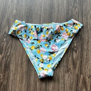 Lemon cheeky swim bottoms